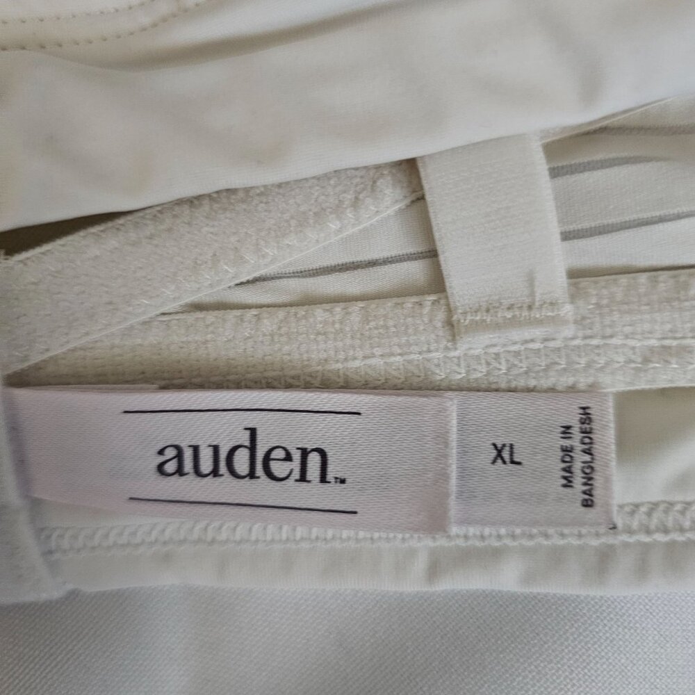 Auden Women's White Sheer Lace Striped Overlay Slightly Lined‎ Bralette Size XL - Picture 9 of 14